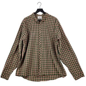Barbour Green and Red Plaid Casual Button Down Shirt